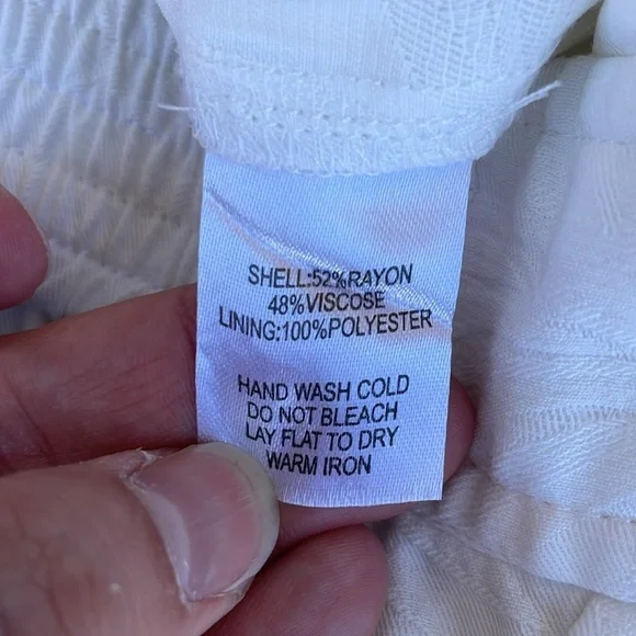 House of Harlow 1960 Tropical Palm Leaf Printed Wide Leg Pants Size S White - Picture 4 of 6